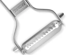 SAMURA Premium Rostfritt Stål Grönsaksskalare med Julienneblad - Högkvalitativt Japanskt Köksverktyg för Enkel Matberedning