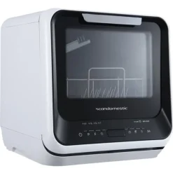 Diskmaskiner-Scandomestic SFO 101 W Bänkdiskmaskin - Utan fast vattenanslutning