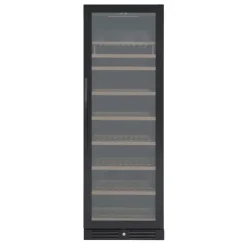 Scandomestic SV 111 B Premium Collection - Vinkylskåp - 1 zon - bredd: 59,5 cm - djup: 72,5 cm - höjd: 176,4 cm - 426 liter - svart - Upp till 126 fl | CDON