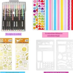 Förvaring Av Fotografier-Scrapbook-fotoalbum, DIY-fotoalbum med 12 pennor, 80 sidor, presenter till bröllopsresor