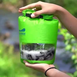 SCRUBBA WASH BAG MINI 3L Lime Green, tvättpåse resa, drybag inbyggd tvättbräda