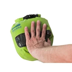 SCRUBBA WASH BAG MINI 3L Lime Green, tvättpåse resa, drybag inbyggd tvättbräda