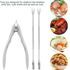 Matknäckare-Seafood gafflar och Cracker Set
