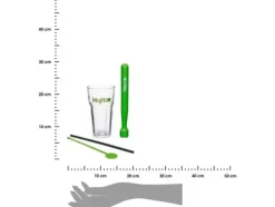 Verktygsset För Drinkar-Secret De Gourmet Mojito set 13 delar cocktailglas 330 ml Muddler mixer sugrör