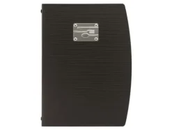 Tillbehör För Matservering-Securit® A4 RIO menuomslag med bestikdesign i sort