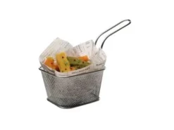 Tillbehör För Matservering-Serveringskurv Mini Friture 10x9x5.5 cm Rustfri stål,6 stk/pk