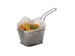 Tillbehör För Matservering-Serveringskurv Mini Friture 10x9x5.5 cm Rustfri stål,6 stk/pk