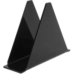 Köksorganiserare-Servetthållare för bord Akryl Farmhouse Servetthållare Upprätt vertikalt Matbord Servettautomat för kök Svart