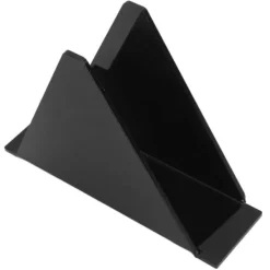 Köksorganiserare-Servetthållare för bord Akryl Farmhouse Servetthållare Upprätt vertikalt Matbord Servettautomat för kök Svart