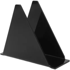 Köksorganiserare-Servetthållare för bord Akryl Farmhouse Servetthållare Upprätt vertikalt Matbord Servettautomat för kök Svart