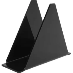 Köksorganiserare-Servetthållare för bord Akryl Farmhouse Servetthållare Upprätt vertikalt Matbord Servettautomat för kök Svart