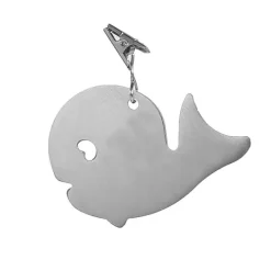 Set med 4 bordsduksklämmor i rostfritt stål