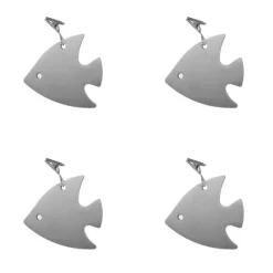 Dukclips & -Vikter-Set med 4 bordsduksklämmor i rostfritt stål