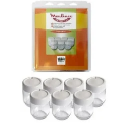 Yogurtmaskiner-Set med 7 glasburkar med lock - Yoghurtmaskin - ['MOULINEX'] (15863)