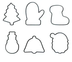 Kakformar-Set med 18 kakformar, 6 former, TADAR 2931