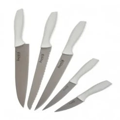 Köksknivar-SET MED 5 KÖKSKNIVAR I ETT HUSL-BLOCK 73964