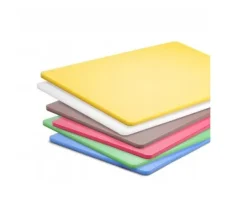 Skärbrädor-Set med 6 skärbrädor HACCP GN 1/1 HENDI, 530x325mm, HDPE 500, färgade, 10mm