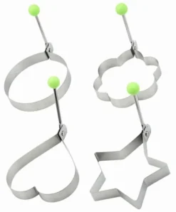 SET MED 4 STÅLFORMAR FÖR STEKADE ÄGG