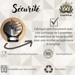 Vispar-Set med 2 visptillbehör - Fjärilsvisp - Svart, kompatibel med Vorwerk Thermomix TM5 TM31 TM6 - Byte av fjärilsvisp