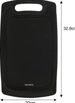 Set med köksknivar i ett block med köksredskap och en skärbräda, 12 delar, KLAUSBERG KB-7835