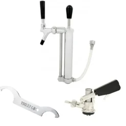 Set med picknickpump med kolvkran 5/8 Co2-utlopp, KEG:Type M