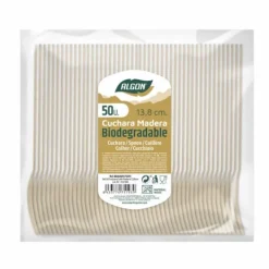 Set med skedar Algon Efterrätt Trä 20 antal 14 x 3 x 0,2 cm