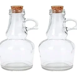 Olje- & Vinägerbehållare-Set olja och vinäger - Ej tillgänglig - 250 ml - 2 glasflaskor - Praktisk och elegant