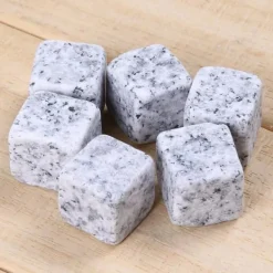 Whiskystenar-3set X 6st/set Whiskeyisstenar, återanvändbara isstenar för säkra drycker, med påse