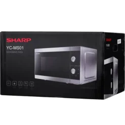 Sharp Hushållsapparater YC-MS01E-S mikrovågsugn Bänkskiva Solo mikrovågsugn 20 L 800 W
