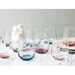 Søholm Sonja Vattenglas Blå 30cl, 2-pack (Defekta) - Aida