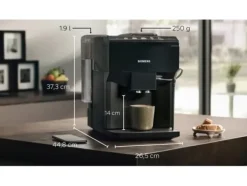 Siemens EQ.500 TP511R09, Espressomaskin, 1,9 l, Kaffebönor, Inbyggd kvarn, 1500 W, Svart