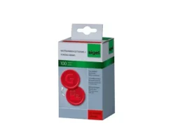 Sigel WM006, Rund, Polypropylen (PP), Röd, 2,5 cm, 25 mm, 25 mm