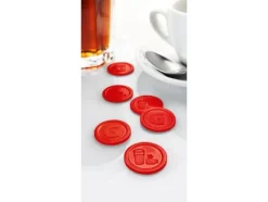 Sigel WM006, Rund, Polypropylen (PP), Röd, 2,5 cm, 25 mm, 25 mm