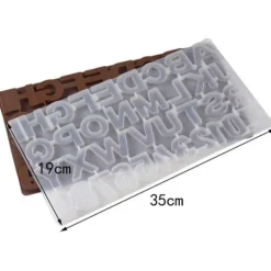 Bakning-Silikon Chokladform Bakform Bokstäver Alfabet SiIlikonform