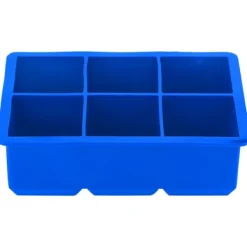 Silikon Isbitsmaskin 6 Hål Choklad Godisform Kök Matlagningsverktyg Mörkblå