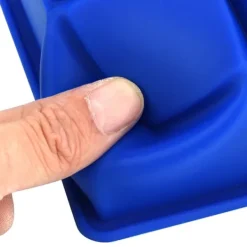 Silikon Isbitsmaskin 6 Hål Choklad Godisform Kök Matlagningsverktyg Mörkblå