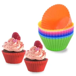 Bakning-Silikon Muffinsformar / Bullformar – 12-Pack Bakformar