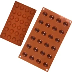 Bakning-Silikonform 24 Kulor Halvklot Bakform – Is/Choklad/Geléform