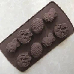 Kakformar-Silikonform Chokladform Påsk Kanin Ägg