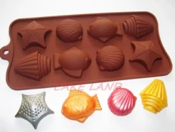 Silikonform för choklad- och konfektdekorationer SNÄCK