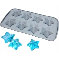 Isformar-Silikonform för Godis, Isbitar och Bakverk Stjärnor