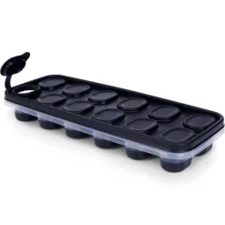 Isformar-Silikoniskubform för infrysning av isbitar med lock