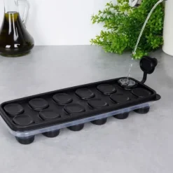 Isformar-Silikoniskubform för infrysning av isbitar med lock