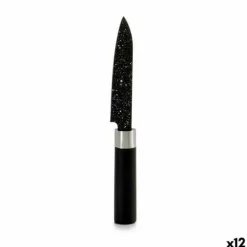 Garnityrknivar-Skalkniv Kinvara Svart Rostfritt stål Plast 2,5 x 20,5 x 1,7 cm 20,5 x 1,7 x 2,5 cm Marmor (12 antal)