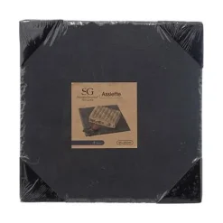 Skiffer serveringsbricka 25 x 25 cm