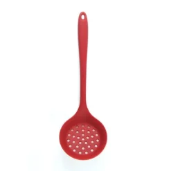 Hålslevar-Skimmerspatel med hål i silikon Lätt sked med öppningar Skimmer-skedsil med långt handtag