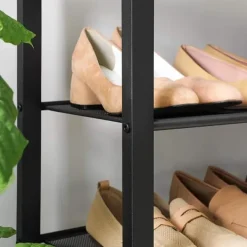 Kläd- & Garderobsförvaring-Skohylla - Skoförvaring med 4 hyllor Industriell Design 100 x 30 x 92,5 cm