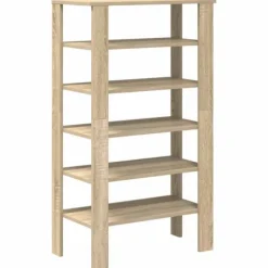 vidaXL Skohylla sonoma-ek 61x32x105 cm konstruerat trä