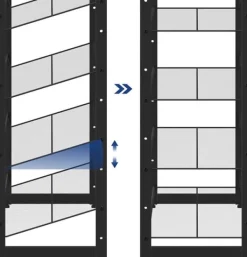 Kläd- & Garderobsförvaring-Skohylla 12-vånings Skoförvaring i metall nätthyllot - uppsättning av 2 stapelbar 6-lagers skohyllor
