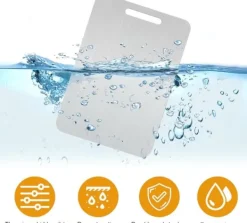 Skärbrädor-Skärbräda - dubbelsidig i Rostfritt Stål och Titan, 34x23 cm, BPA-Fri för Kök